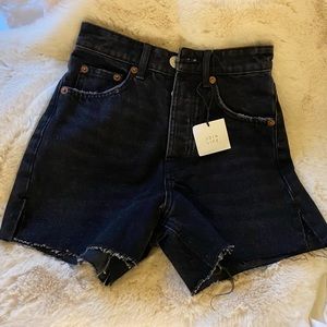 Brand New Zara Black Jean Shorts!